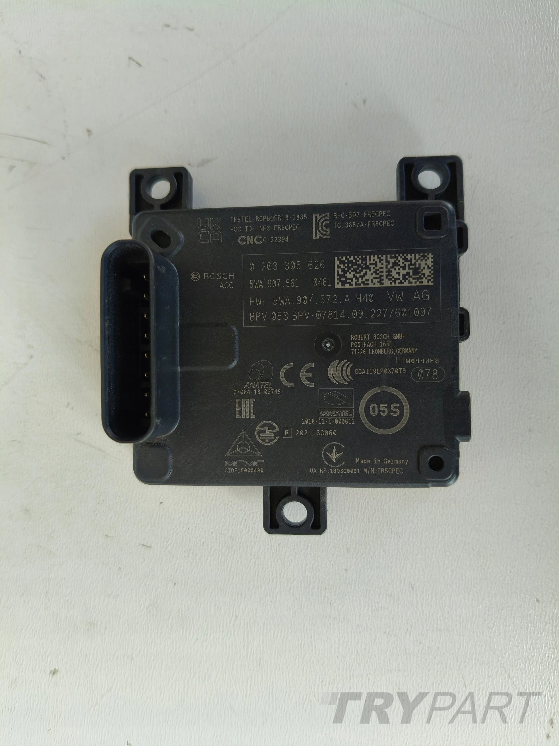 RADAR DISTRONIC ACC SENSOR VW AUDI SKODA 5WA907561