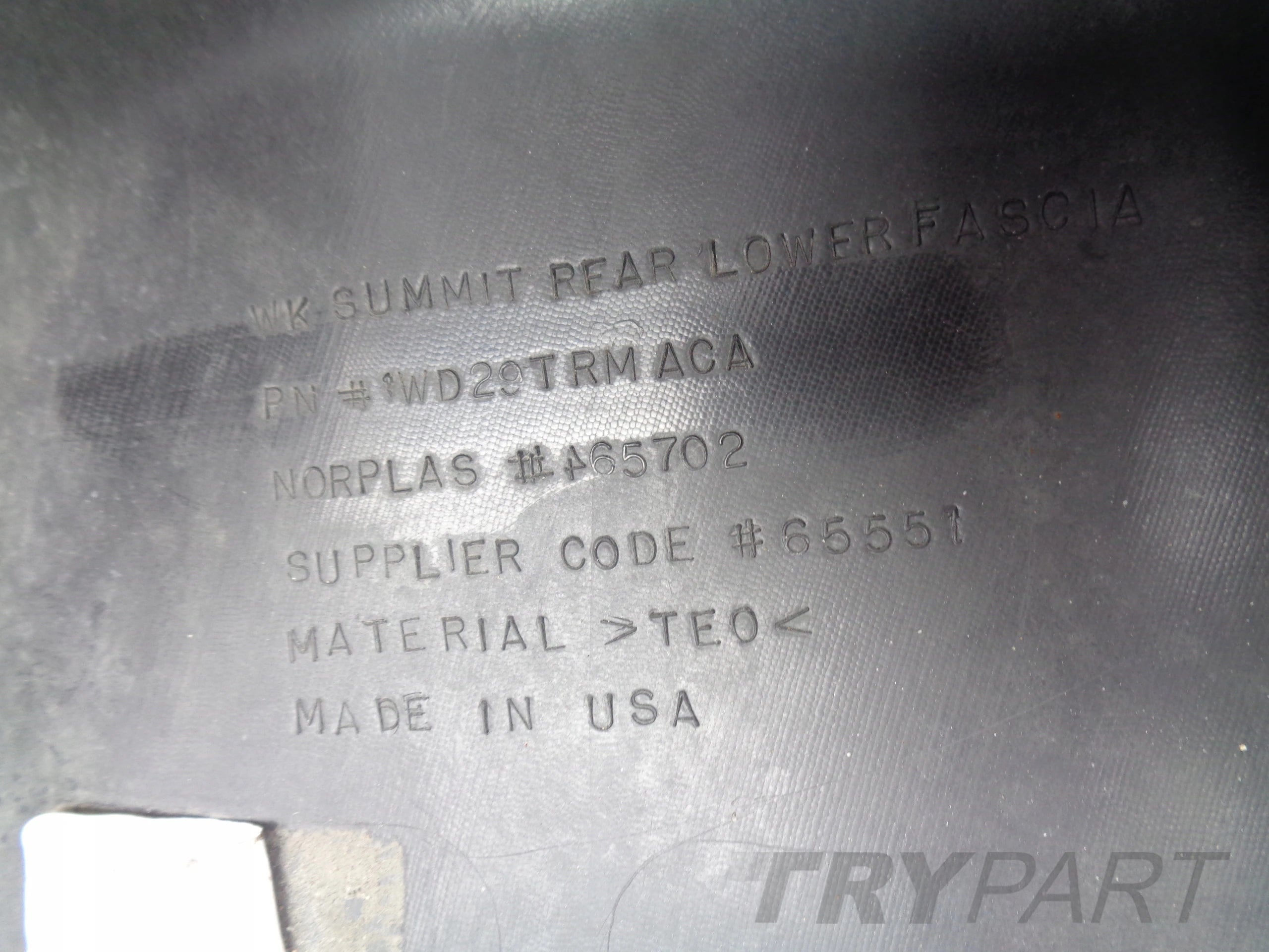 REAR BUMPER JEEP GRAND CHEROKEE WK2 SUMMIT 14- NO. 45819