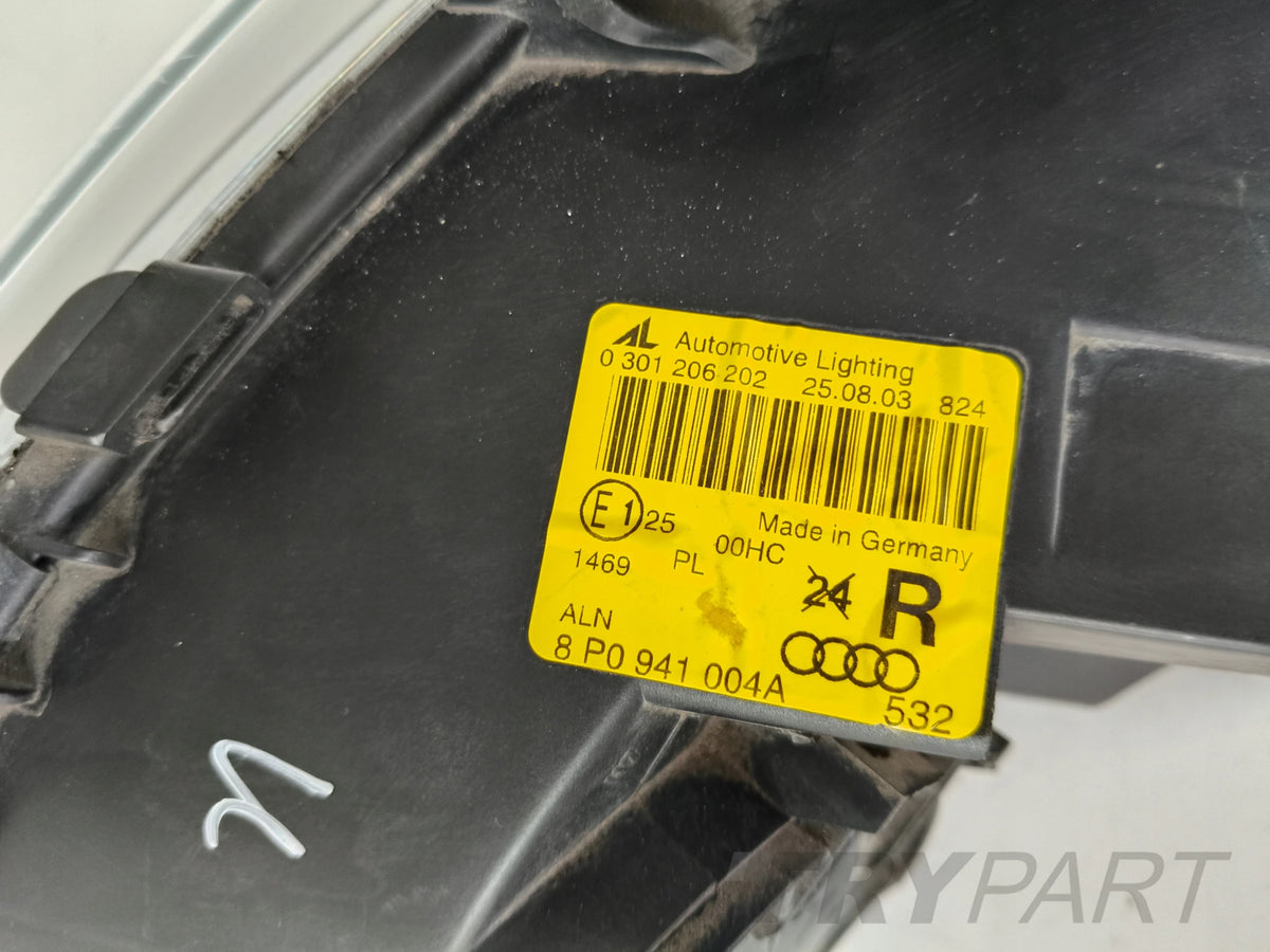 RIGHT HEADLIGHT AUDI A3 8P 8P0 03-08