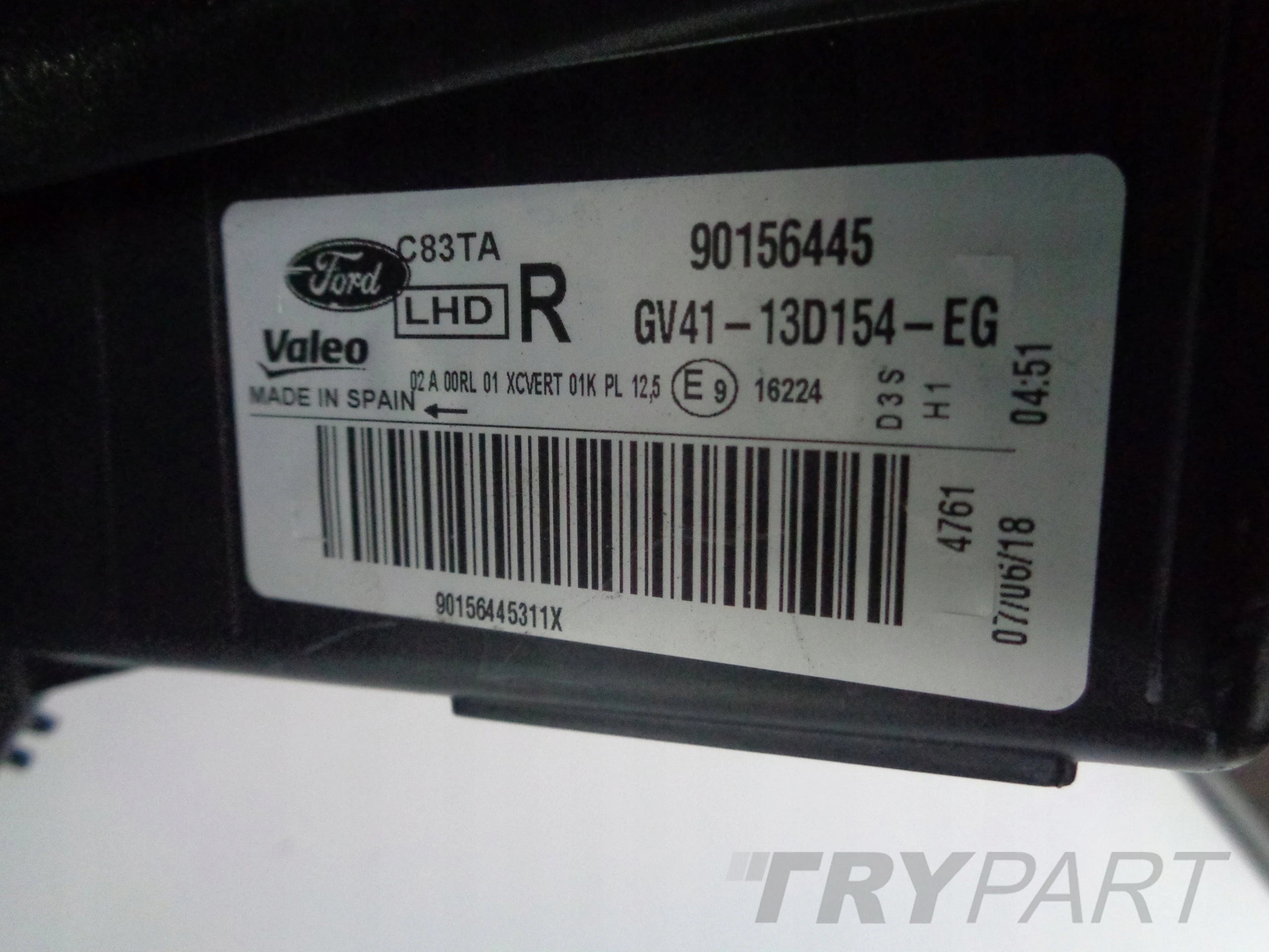 RIGHT HEADLIGHT FORD KUGA MK2 16- LIFT XENON LED ADAPTIVE DARK