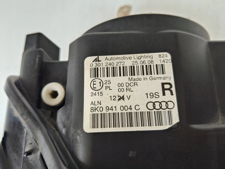 RIGHT HEADLIGHT LAMP AUDI A4 B8 8K 07- XENON LED NON-ADAPTIVE