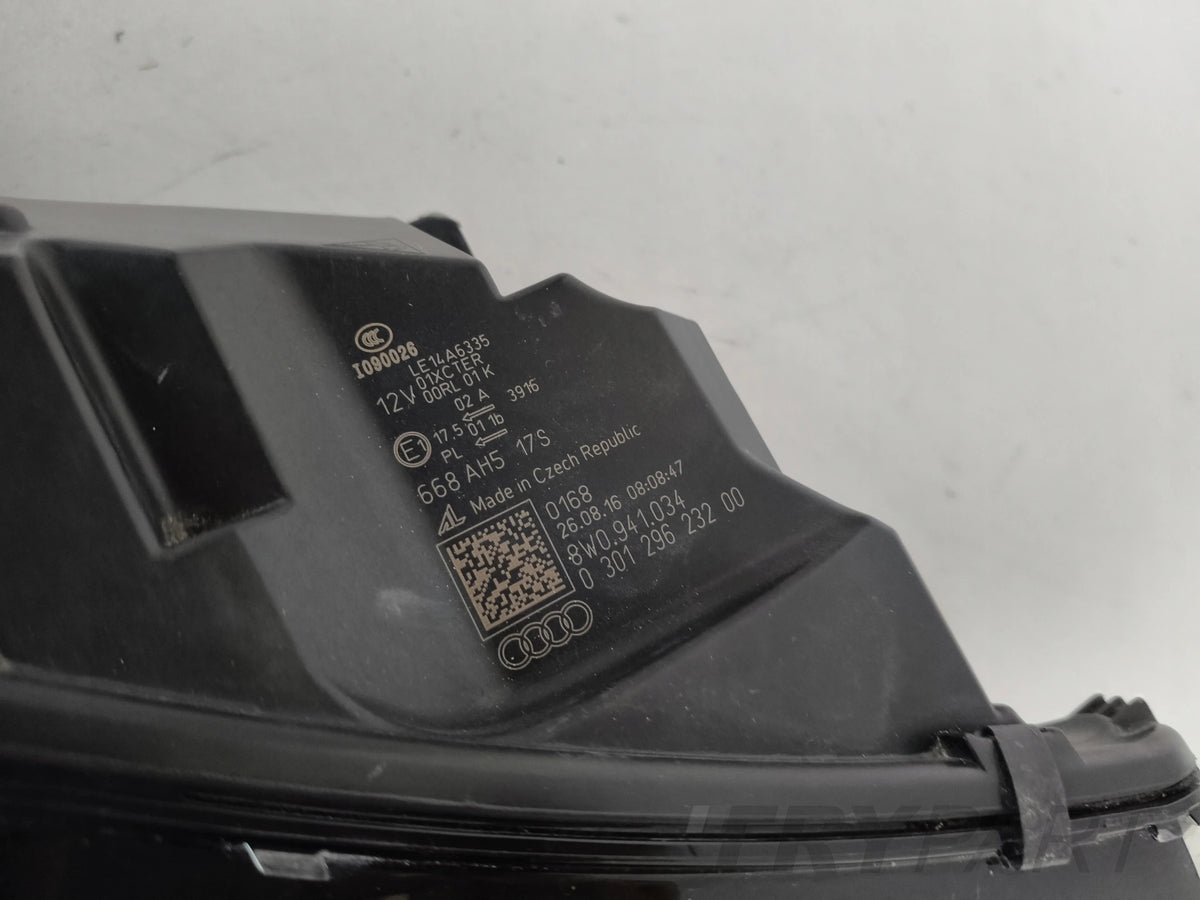 RIGHT HEADLIGHT LAMP AUDI A4 B9 8W 8W0 15- FULL LED
