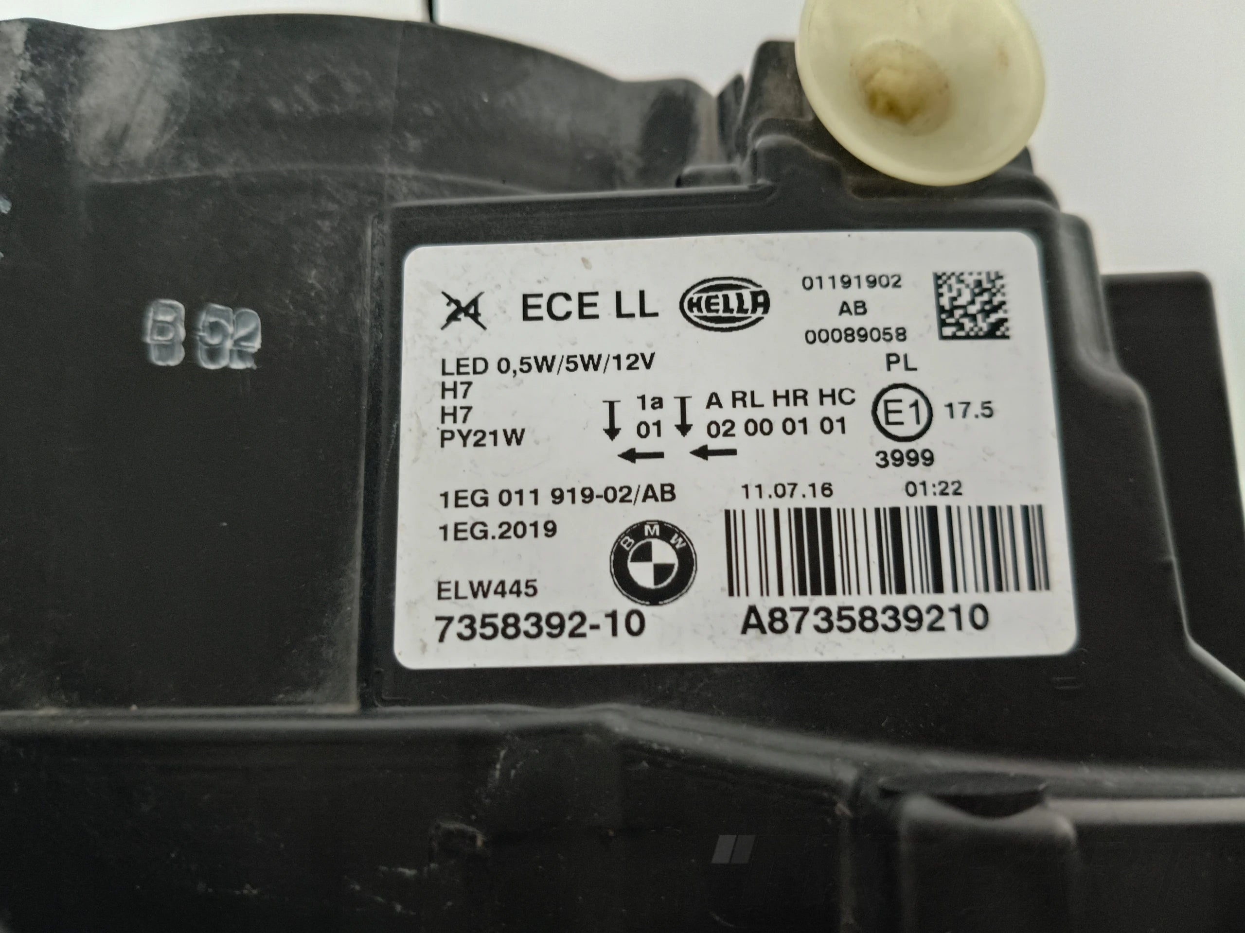 RIGHT HEADLIGHT LAMP BMW 1 F20 F21 14- LIFT LED