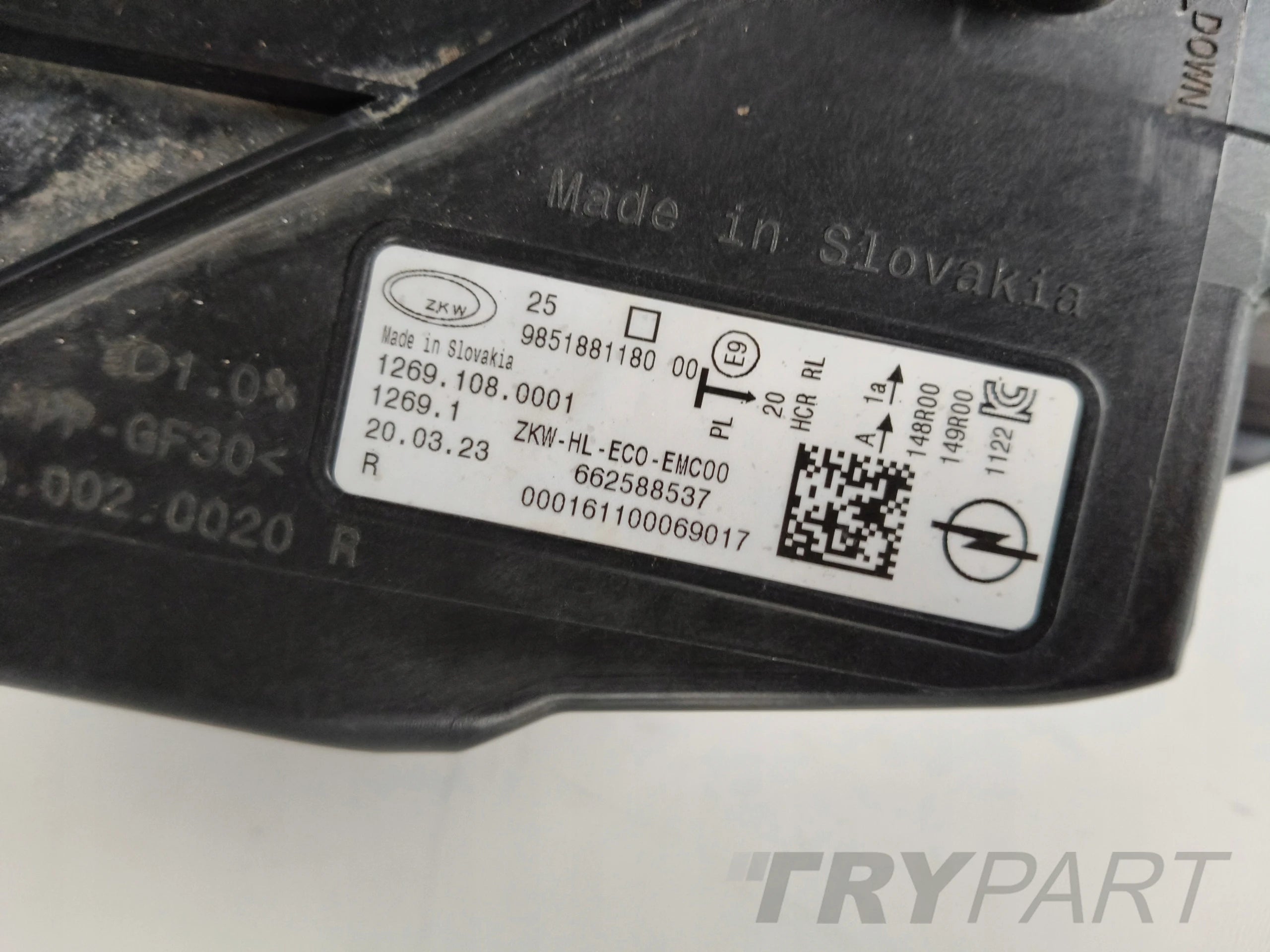 RIGHT HEADLIGHT LAMP FOR OPEL ASTRA VI L 22- FULL LED