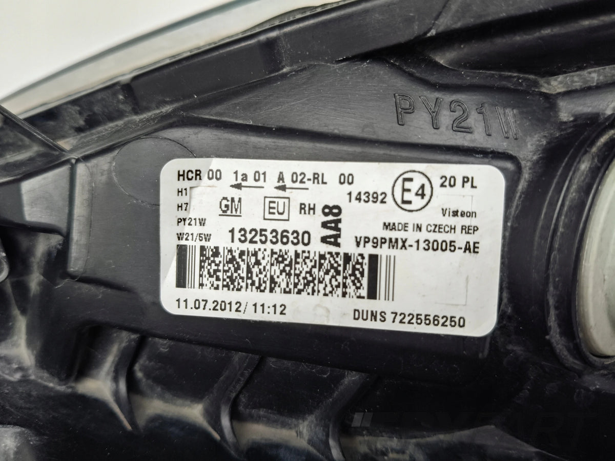 RIGHT HEADLIGHT LAMP FOR OPEL MERIVA B 10-13
