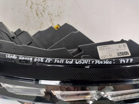 RIGHT HEADLIGHT LAMP FOR SKODA KAMIQ 658 18- FULL LED