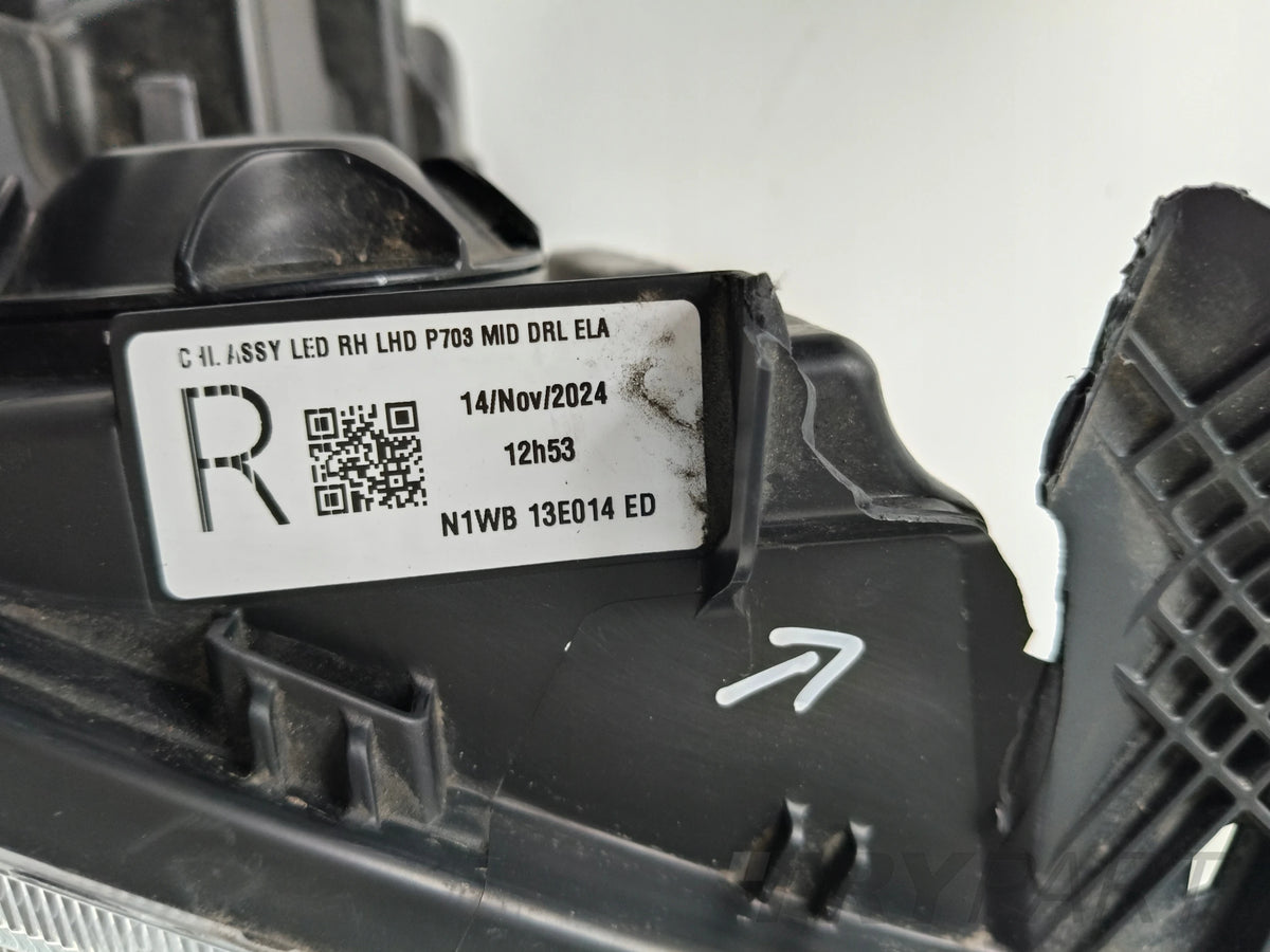RIGHT HEADLIGHT LAMP FORD RANGER 23- FULL LED