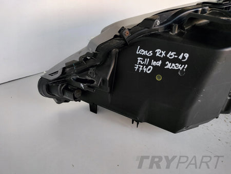 RIGHT HEADLIGHT LAMP LEXUS RX 15-19 FULL LED