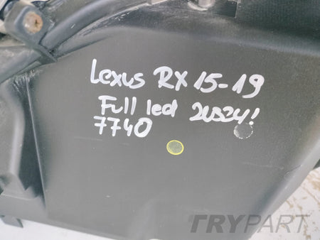 RIGHT HEADLIGHT LAMP LEXUS RX 15-19 FULL LED