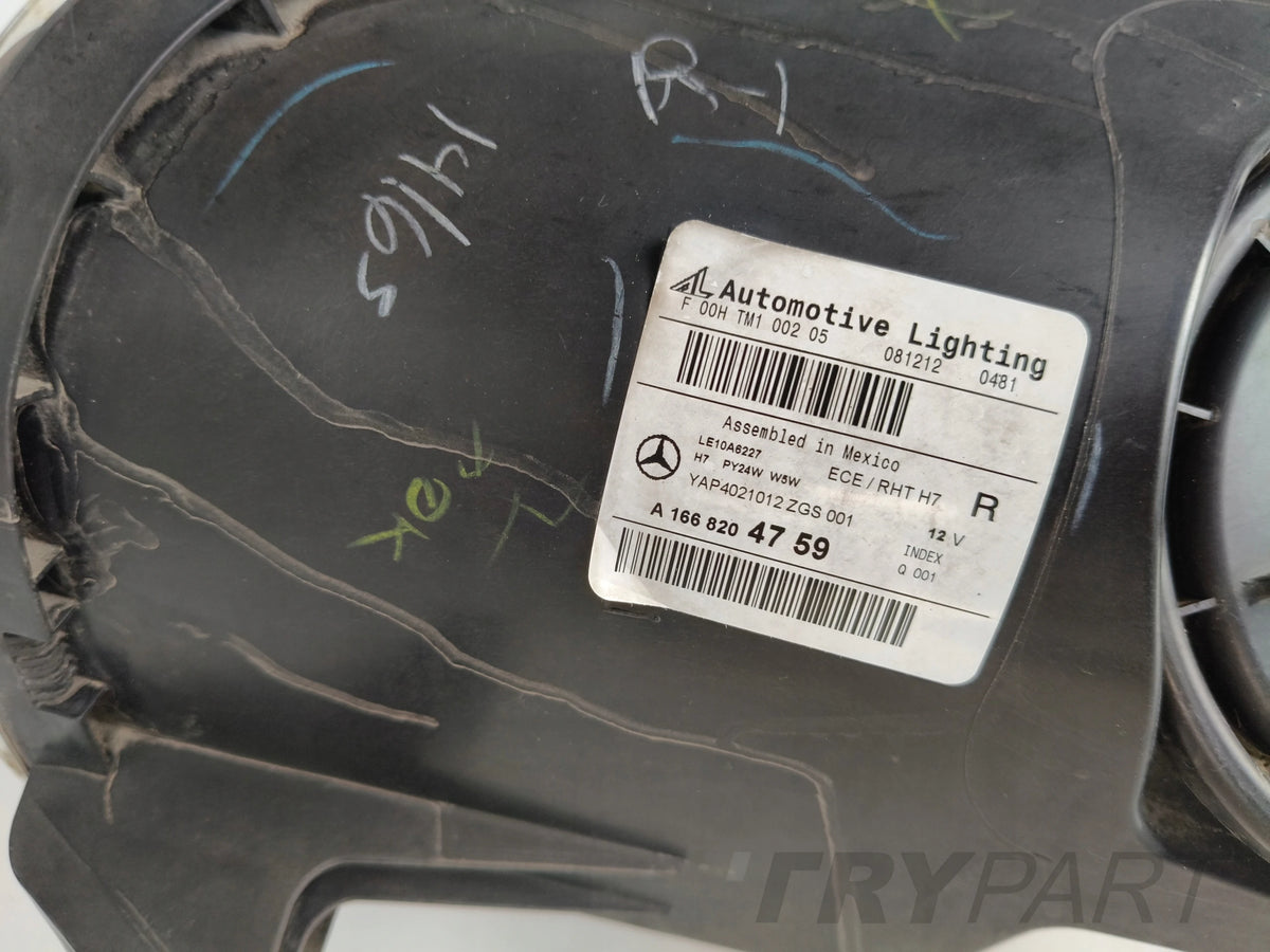 RIGHT HEADLIGHT LAMP MERCEDES ML W166 11-