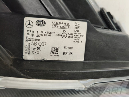 RIGHT HEADLIGHT LAMP MERCEDES VITO V-CLASS W447 19- FACELIFT FULL LED ILS