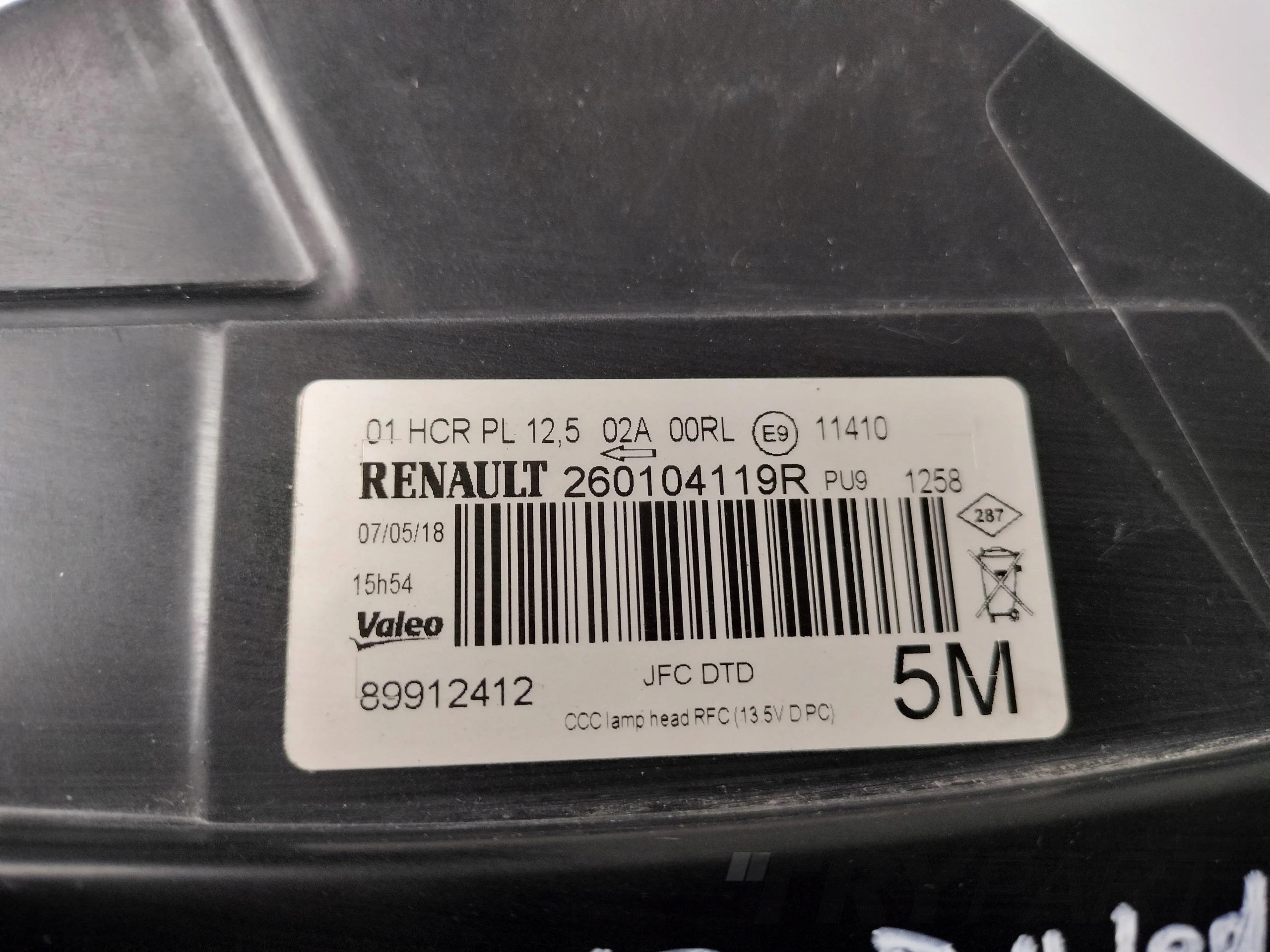 RIGHT HEADLIGHT LAMP RENAULT ESPACE V 17- FULL LED