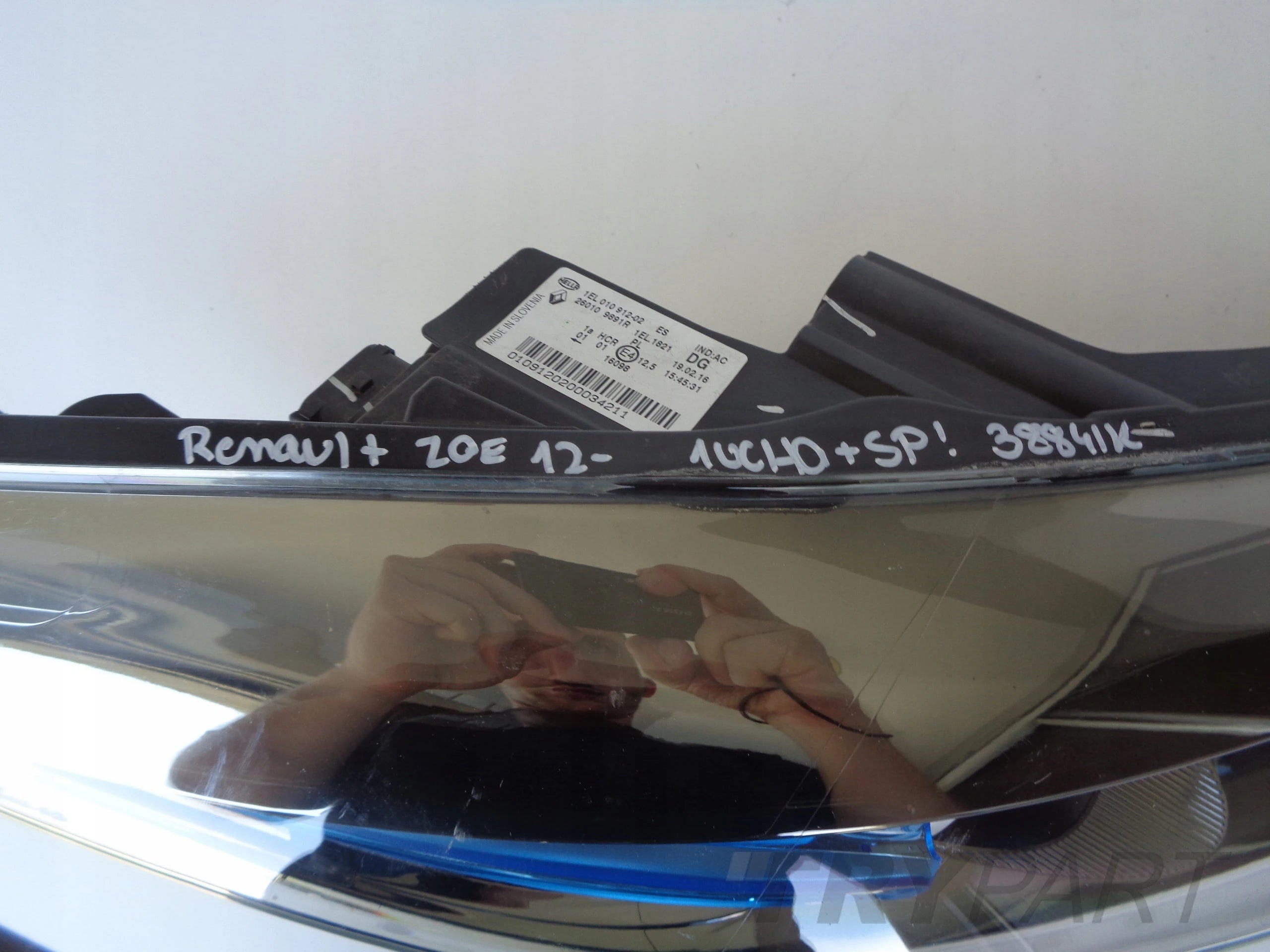 RIGHT HEADLIGHT LAMP RENAULT ZOE 12-