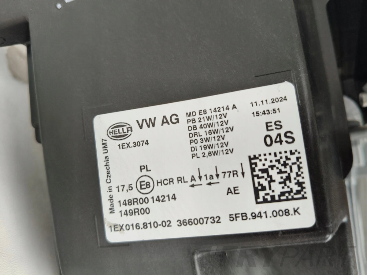 RIGHT HEADLIGHT LAMP SEAT LEON IV 4 5FA 23- FACELIFT FULL LED