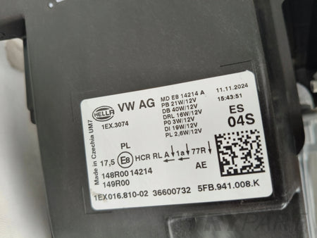 RIGHT HEADLIGHT LAMP SEAT LEON IV 4 5FA 23- FACELIFT FULL LED