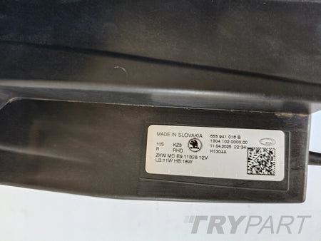 RIGHT HEADLIGHT LAMP SKODA KAMIQ 658 FACELIFT FULL LED