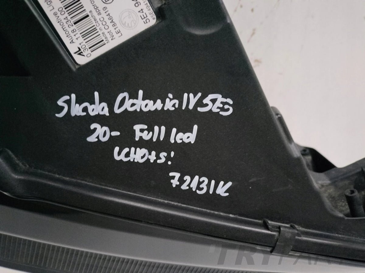 RIGHT HEADLIGHT LAMP SKODA OCTAVIA IV 4 5E3 20- FULL LED