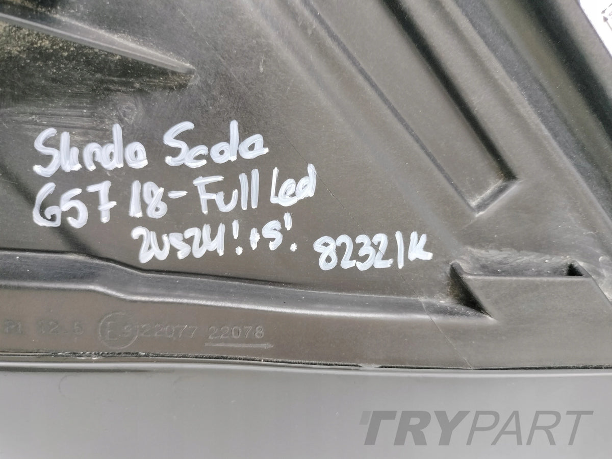 RIGHT HEADLIGHT LAMP SKODA SCALA 657 18- FULL LED