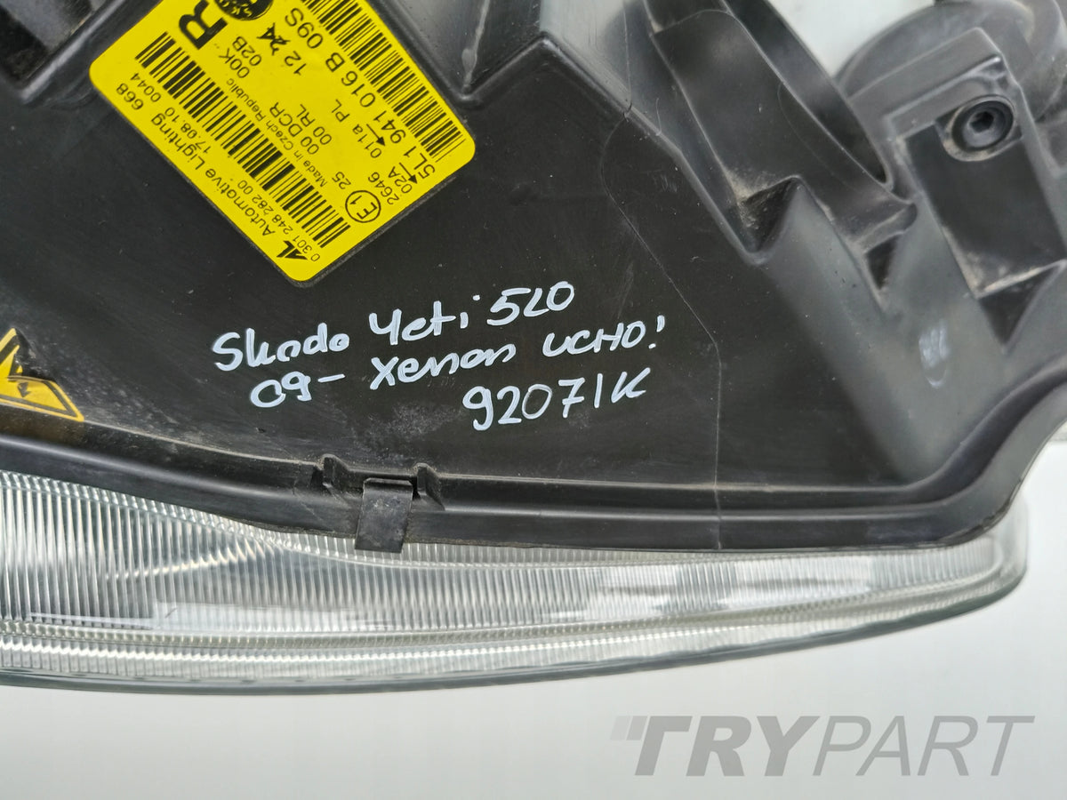 RIGHT HEADLIGHT LAMP SKODA YETI 5L 5L0 09-13 XENON