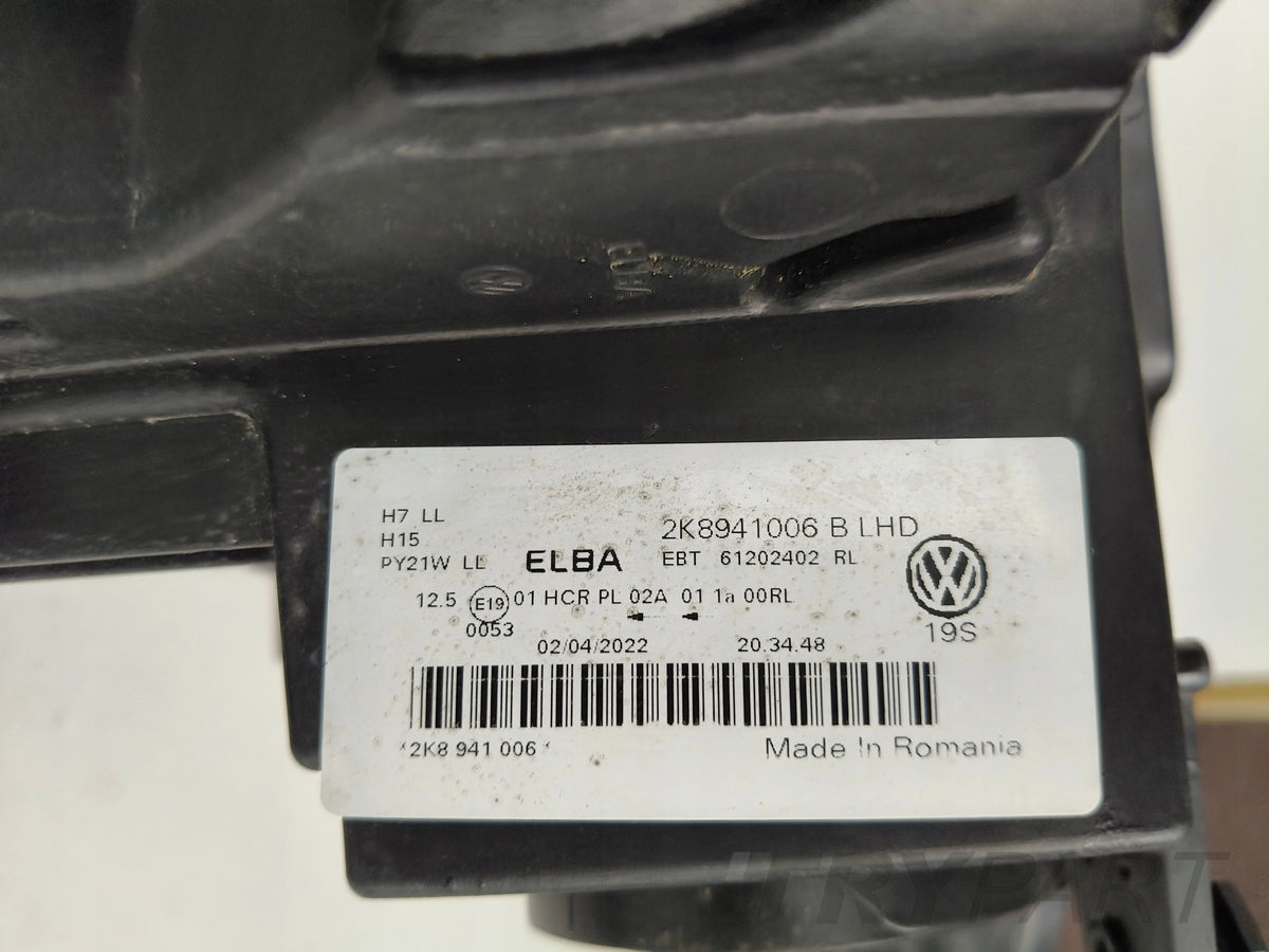 RIGHT HEADLIGHT LAMP VW CADDY 2K 2K8 20-