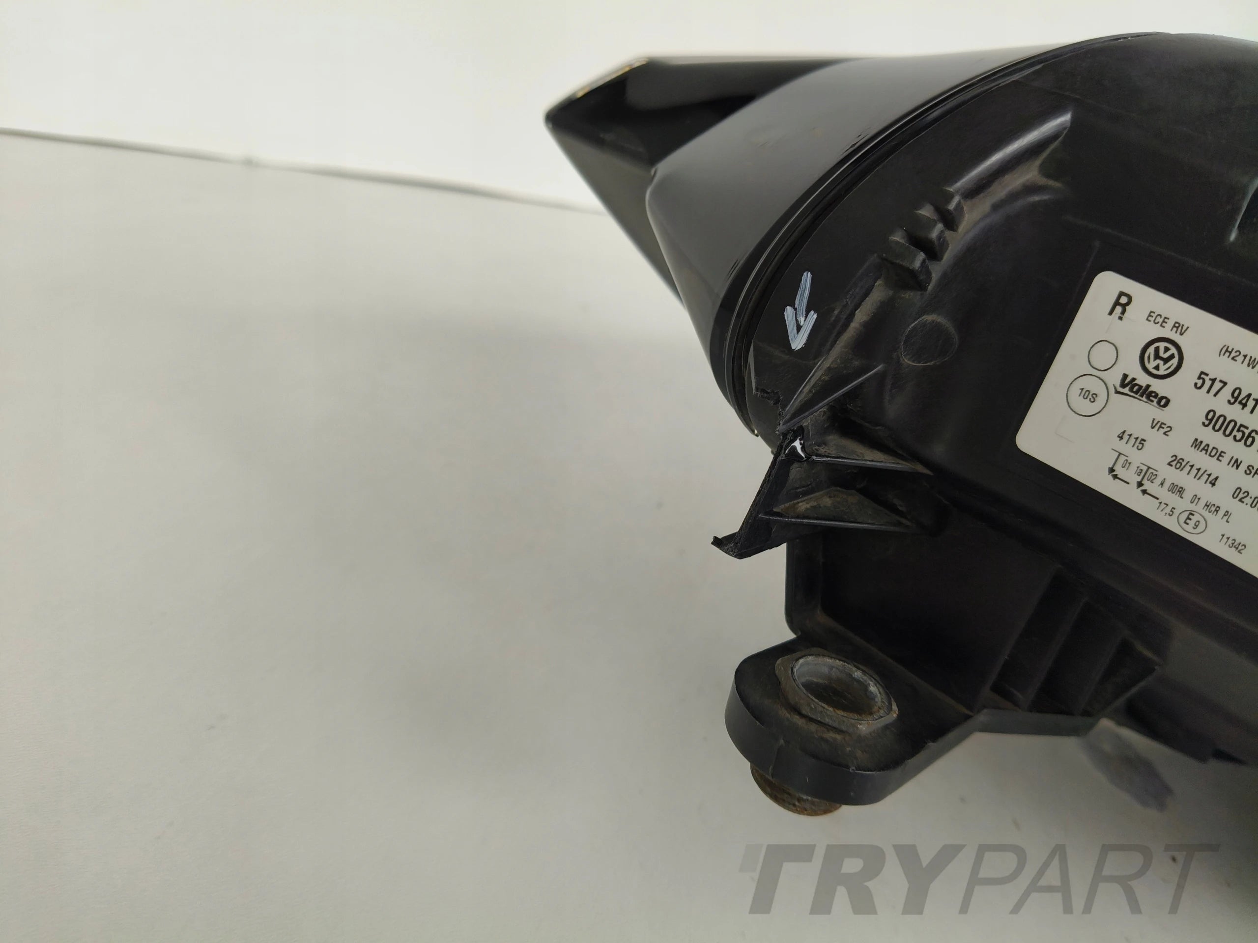 RIGHT HEADLIGHT LAMP VW GOLF SPORTSVAN 510 14-