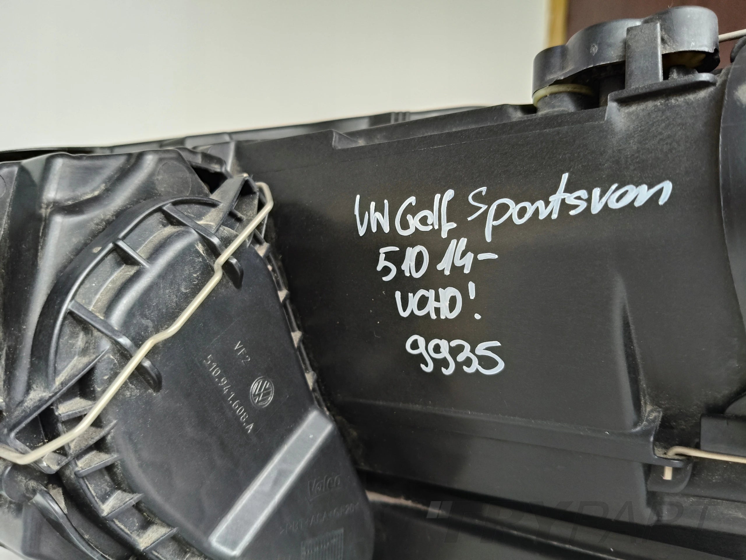 RIGHT HEADLIGHT LAMP VW GOLF SPORTSVAN 510 14-