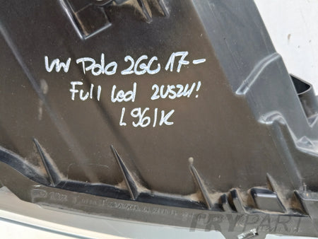 RIGHT HEADLIGHT LAMP VW POLO 2G 2G0 17- FULL LED