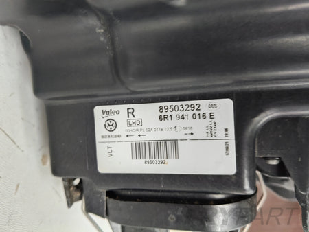 RIGHT HEADLIGHT LAMP VW POLO 6R 6R0 09-14 1-CHAMBER