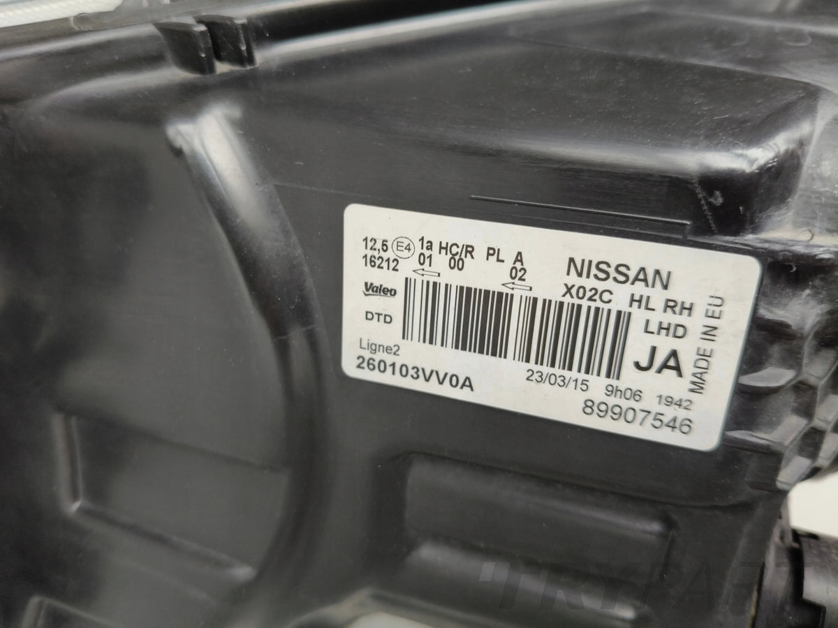 RIGHT HEADLIGHT NISSAN NOTE E12 13-