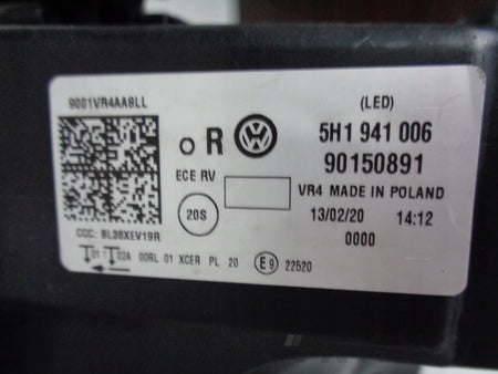 RIGHT HEADLIGHT VW GOLF VIII 8 5H 5H0 20- LED