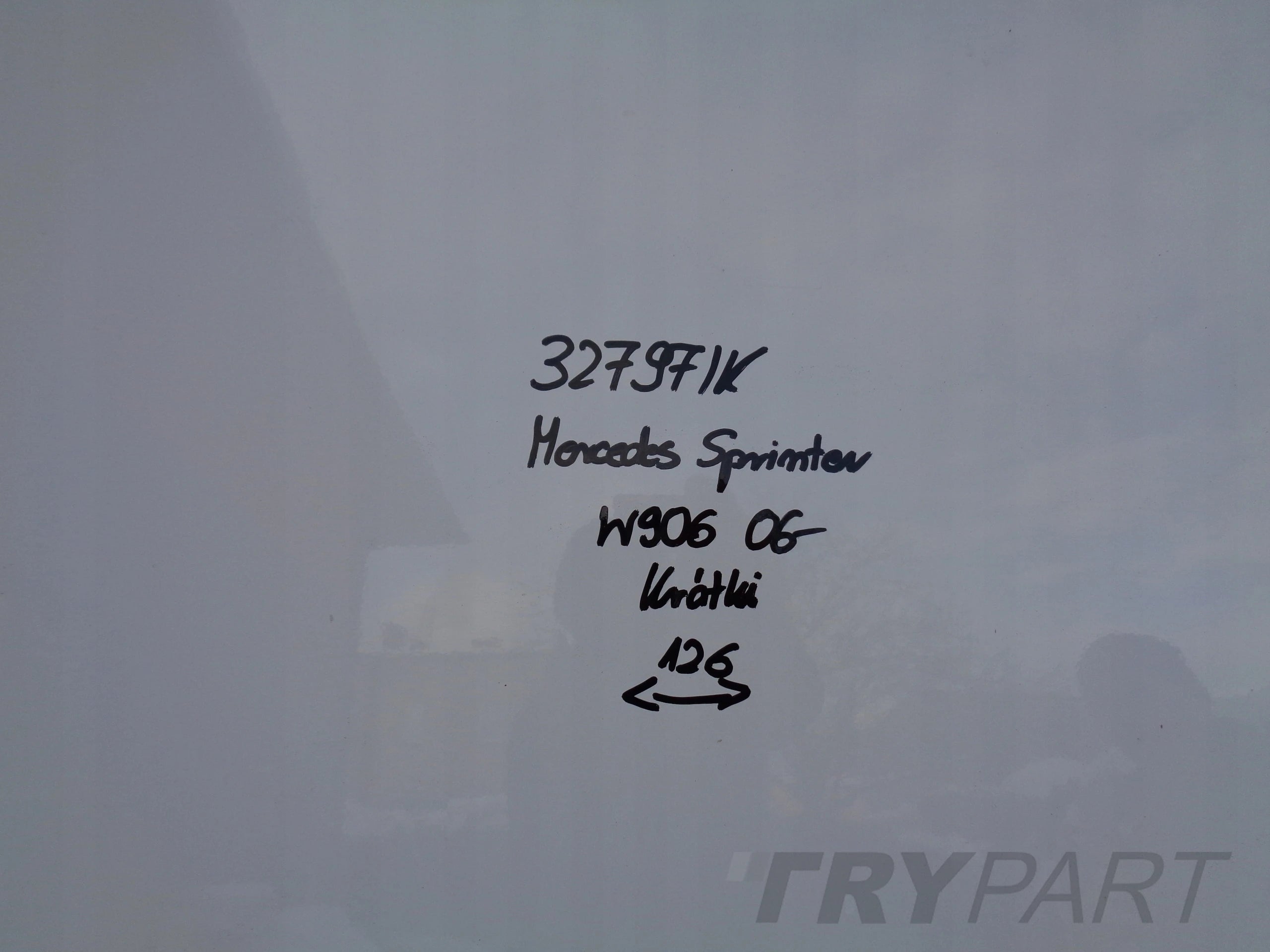 RIGHT REAR SLIDING DOOR MERCEDES SPRINTER W906 06- NO. 32797 SHORT