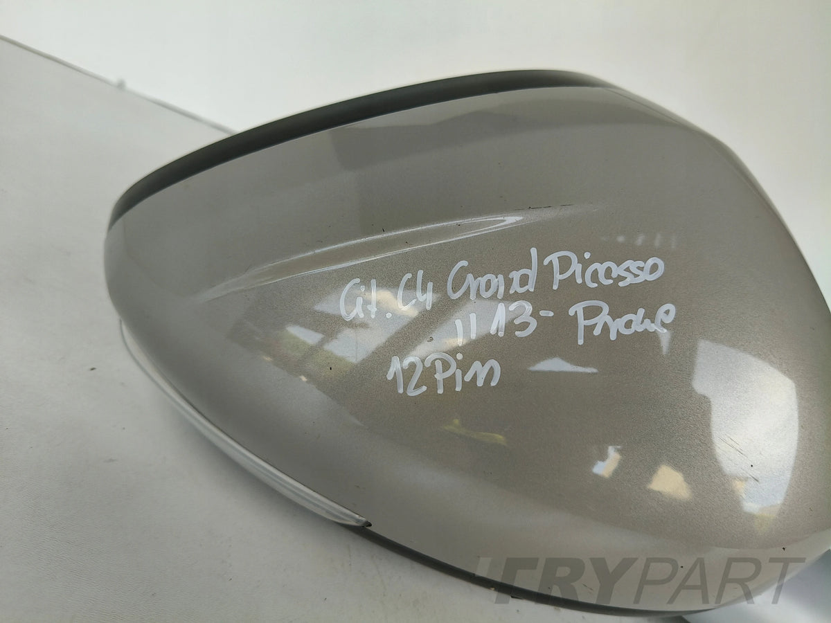 Right side mirror for CITROEN C4 GRAND PICASSO II 13- 12 pin