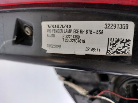 RIGHT TAIL LAMP VOLVO V60 18- LED