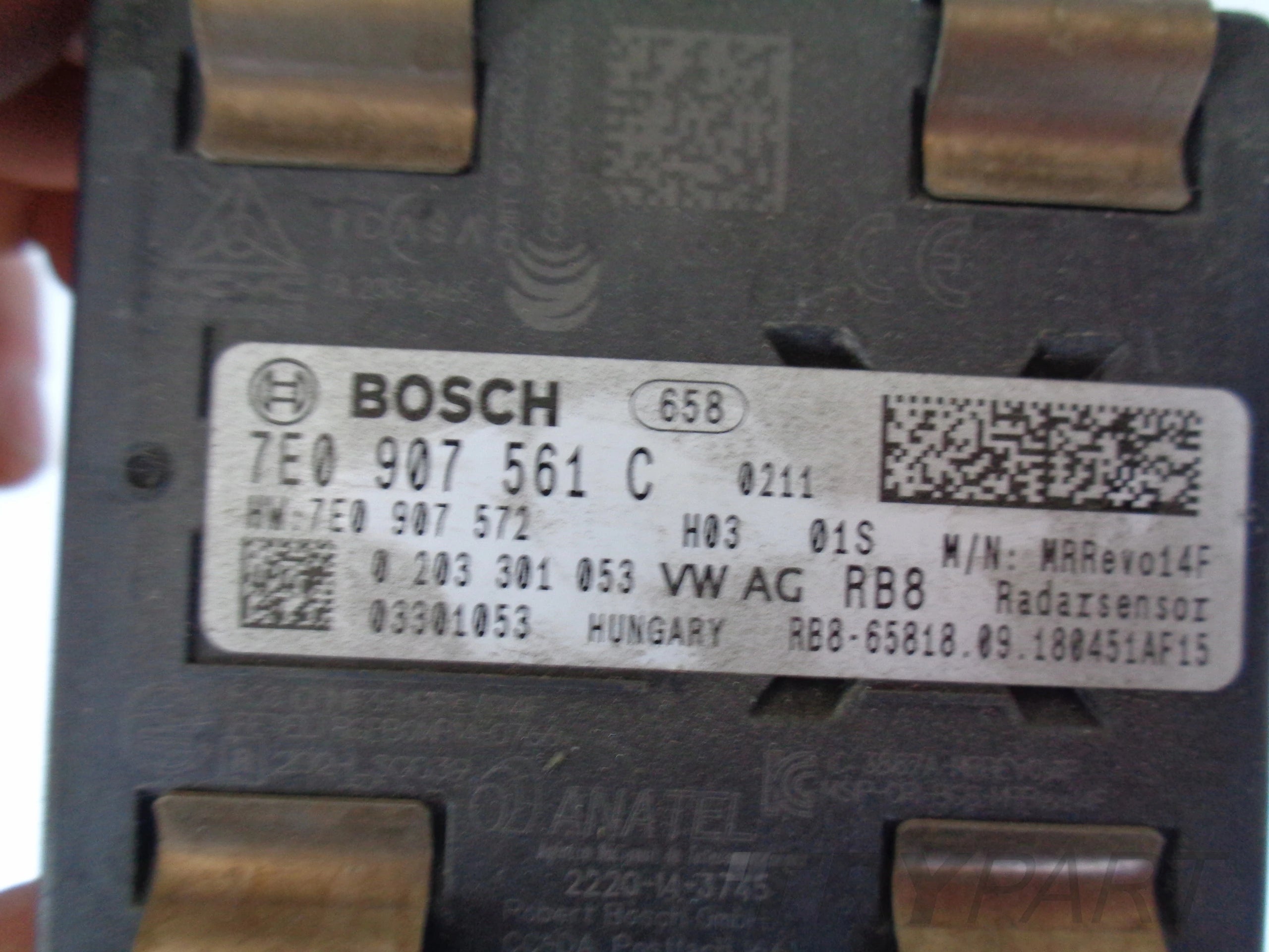 VW RADAR DISTRONIC ACC SENSOR 7E0907561C