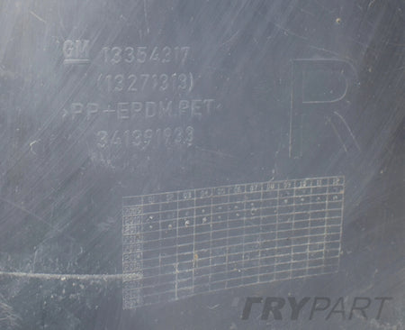OPEL ASTRA IV J FRONT RIGHT FENDER COMPLETE