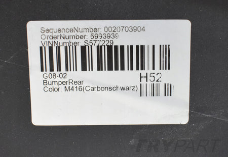 BMW IX3 G08 M PACKAGE FACELIFT LCI REAR BUMPER ORG