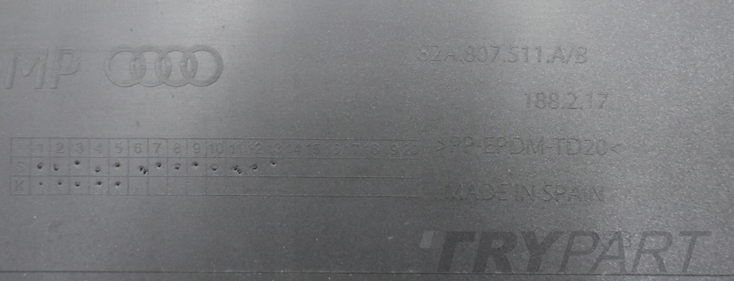 AUDI A1 II 82A REAR BUMPER ORG + BOTTOM