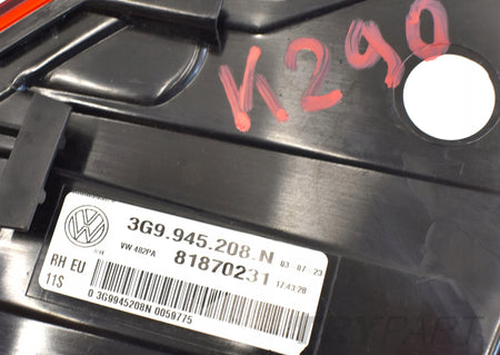 VW PASSAT B8 3G9 LIFT RIGHT REAR TAIL LIGHT EU NEW ESTATE