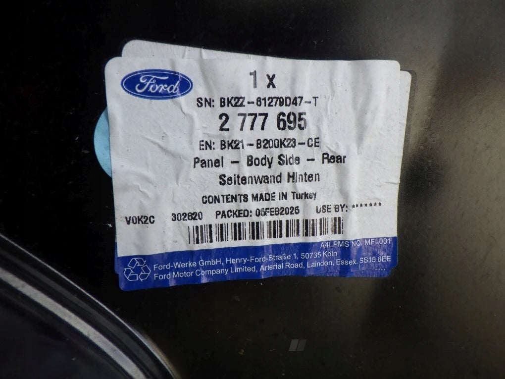 FORD TRANSIT CUSTOM 12- Left Roof Pillar