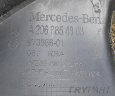 MERCEDES C-CLASS W206 AMG REAR BUMPER ORIGINAL SEDAN + BOTTOM