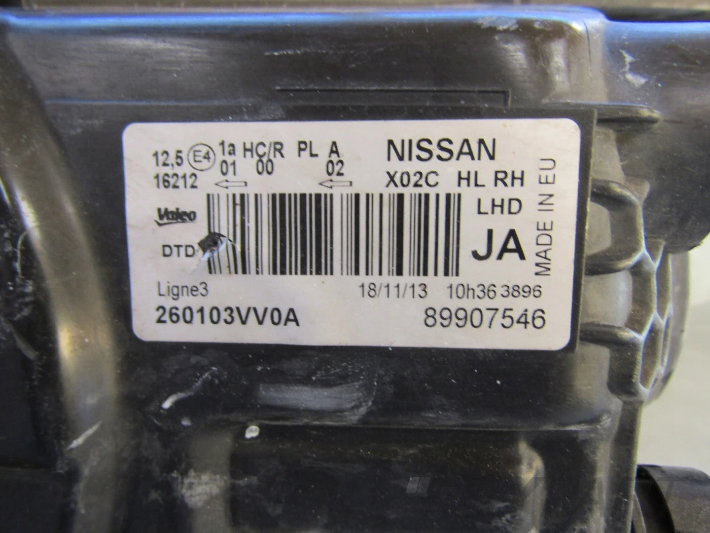 HEADLIGHT NISSAN NOTE II E12 STANDARD 12-16 RH 260103VV0A