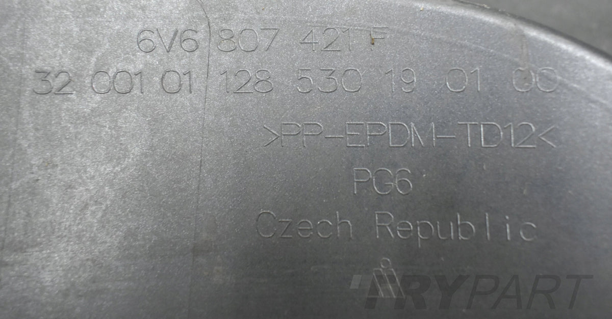 SKODA FABIA III LIFT 6V6 REAR BUMPER HB ORG