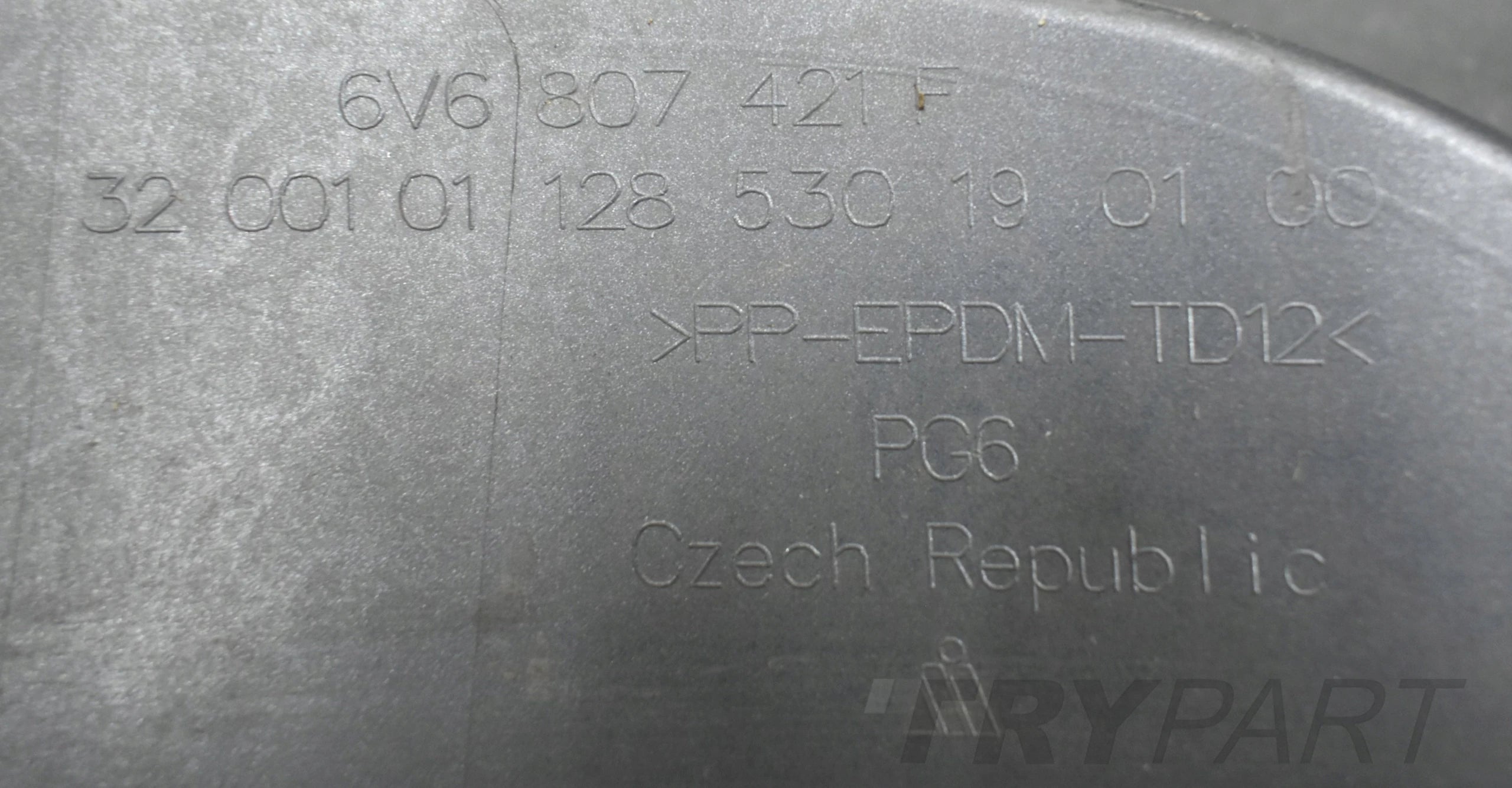 SKODA FABIA III LIFT 6V6 REAR BUMPER HB ORG