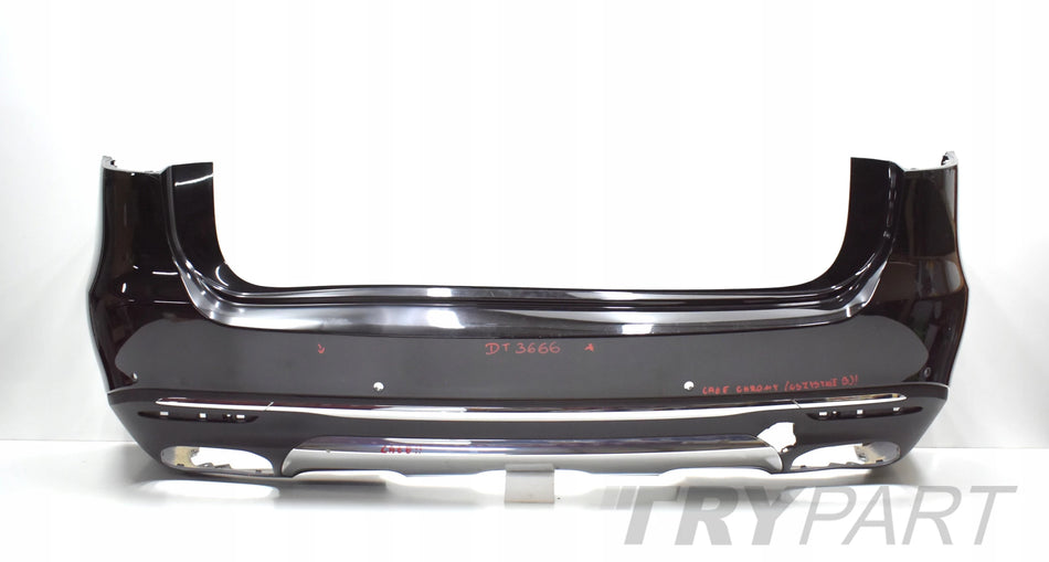 MERCEDES GLS W167 REAR BUMPER REAR ORIGINAL + FULL CHROME