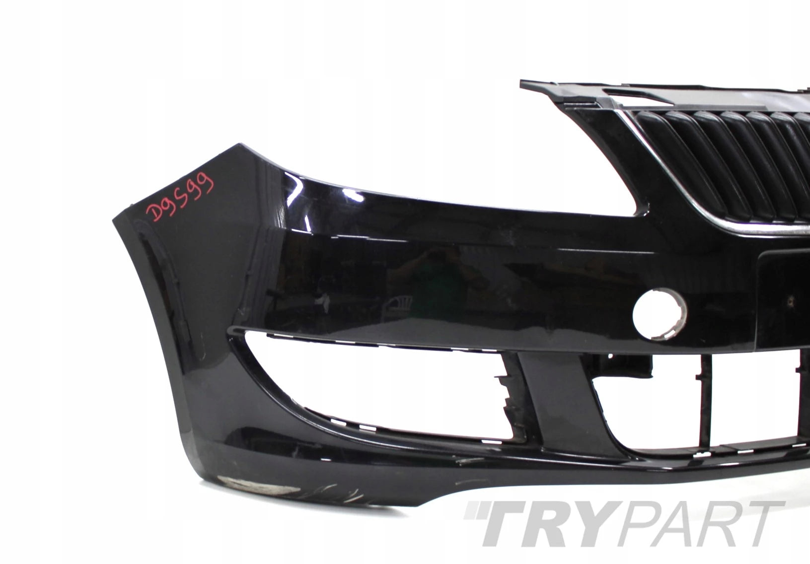 SKODA FABIA II LIFT 5J0 FRONT BUMPER ORIGINAL + GRILLE