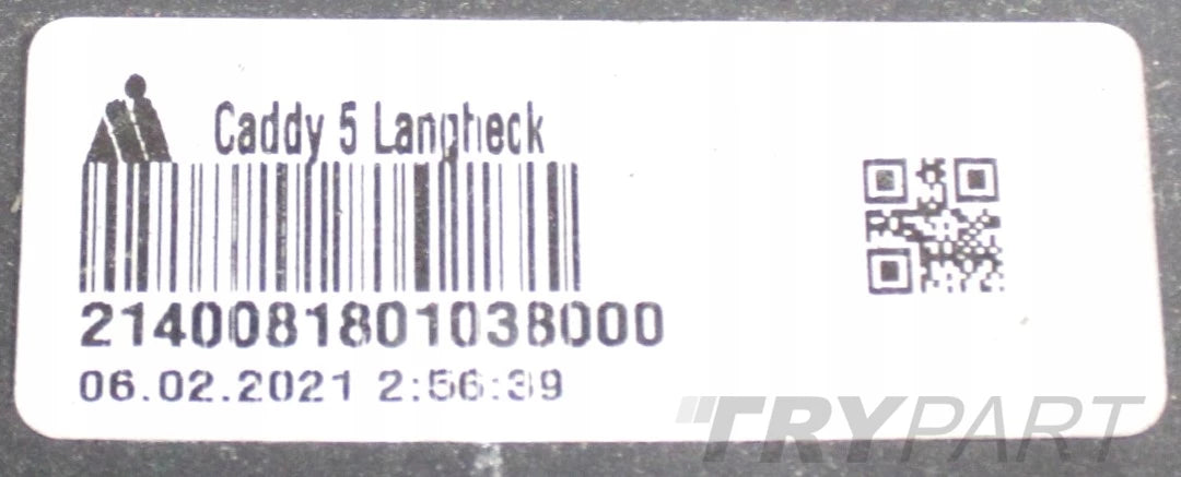 VW CADDY IV 2K7 REAR BUMPER ORG LONG MAXI 2K7807421C
