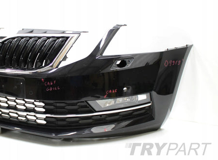 SKODA OCTAVIA III FACELIFT 5E0 FRONT BUMPER ORG + GRILLE + VENTS