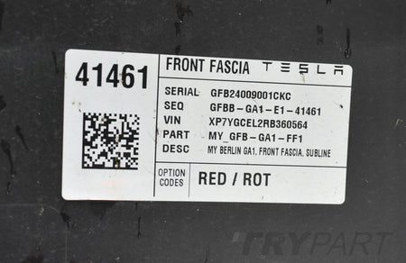TESLA MODEL Y FRONT BUMPER ORG