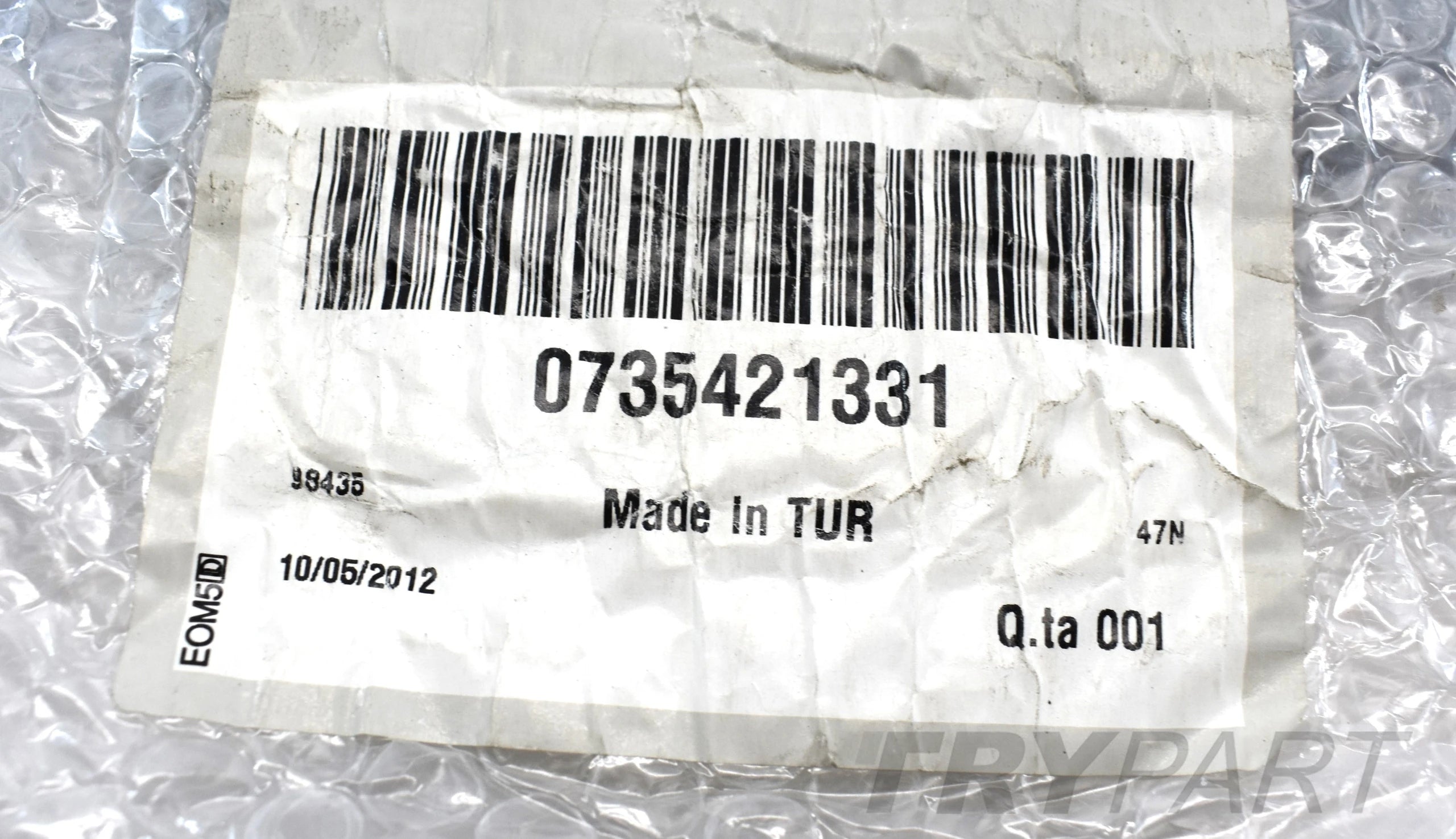 FIAT DOBLO CARGO AREA COVER PANEL ORG NEW