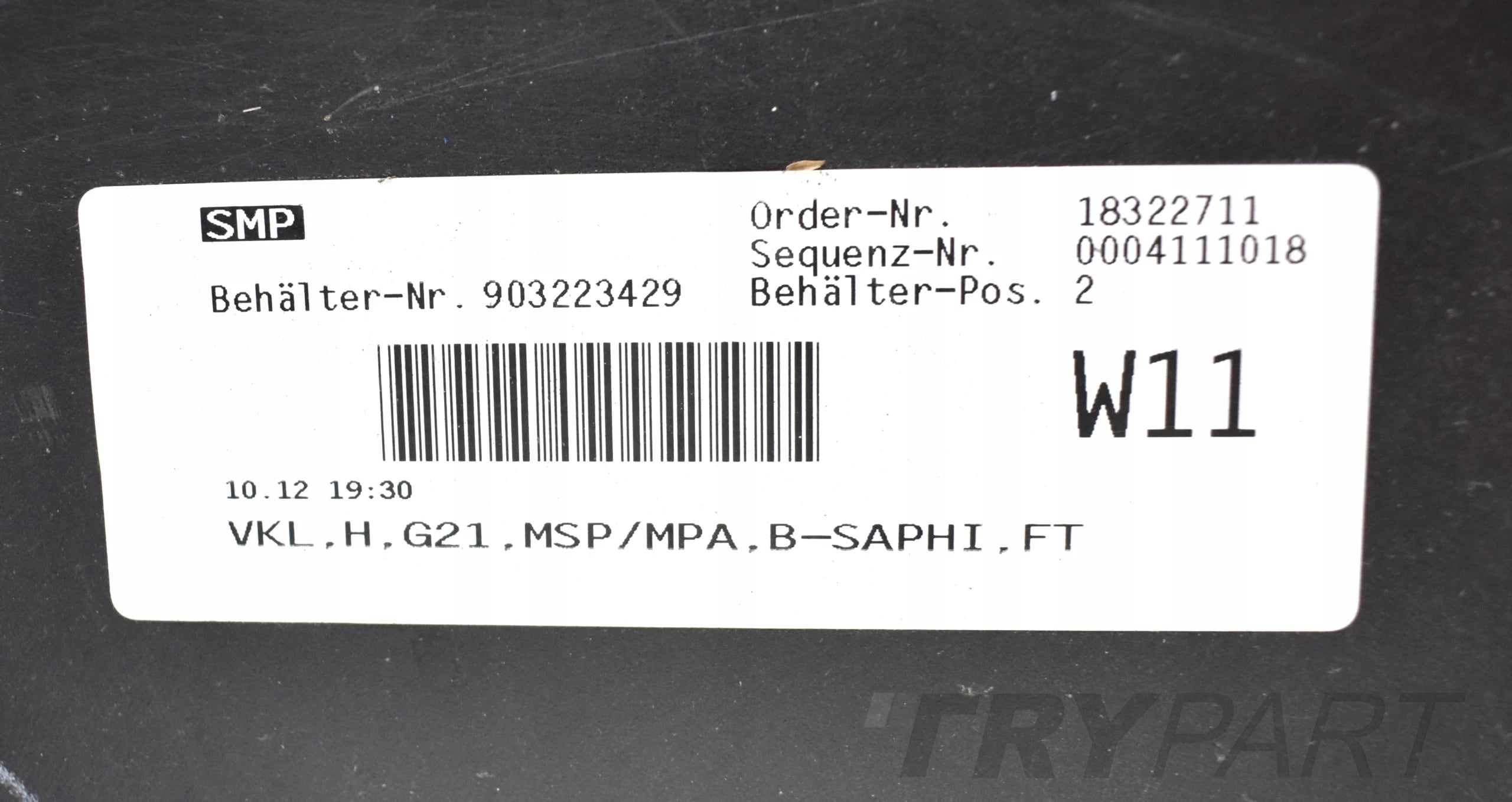 BMW 3 G21 M PACKAGE REAR BUMPER ORIGINAL ESTATE